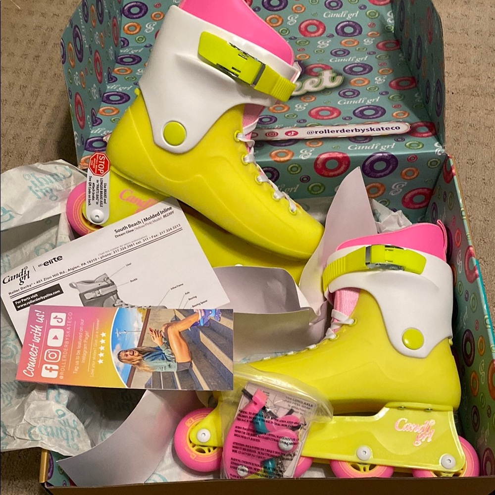 New Candi Grl Skates Roller Blades size 7 and 9